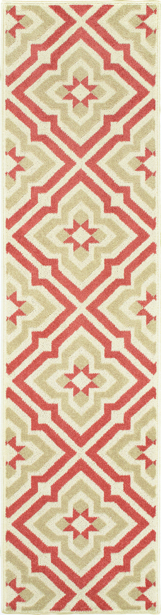 Oriental Weavers Barbados 1801C Pink/Ivory Area Rug 