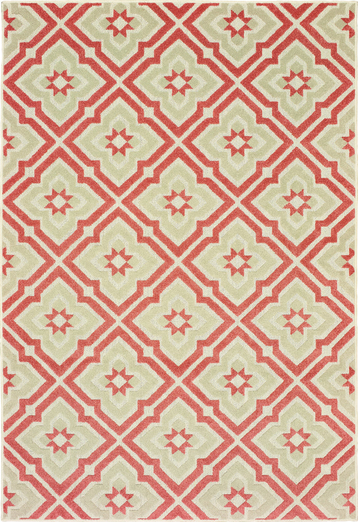 Oriental Weavers Barbados 1801C Pink/Ivory Area Rug main image