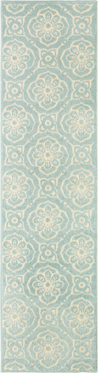 Oriental Weavers Barbados 539L4 Blue/Ivory Area Rug 1'10'' X 7'6'' Runner