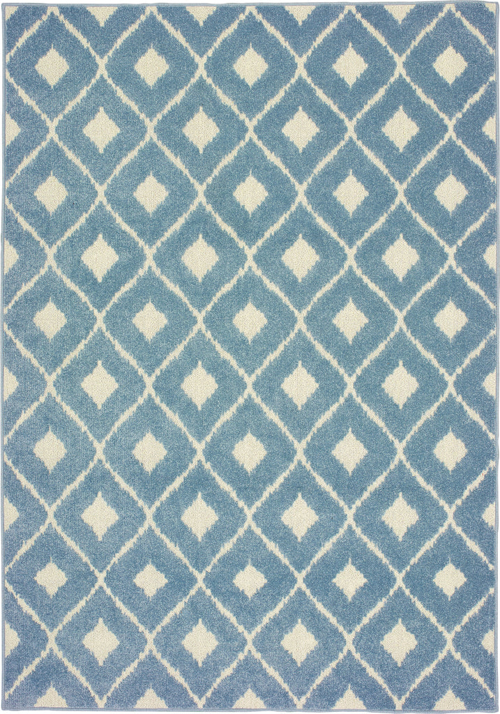 Oriental Weavers Barbados 5502B Blue/Ivory Area Rug main image featured