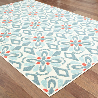 Oriental Weavers Barbados 5994Z Blue/Ivory Area Rug On Wood