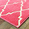 Oriental Weavers Barbados 5996S Pink/Ivory Area Rug Corner Shot