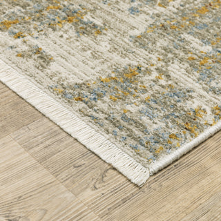 Oriental Weavers Bauer 1340W Beige/Multi Area Rug Corner On Wood Featured