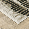 Oriental Weavers Bauer 8120D Beige/Charcoal Area Rug Corner Image