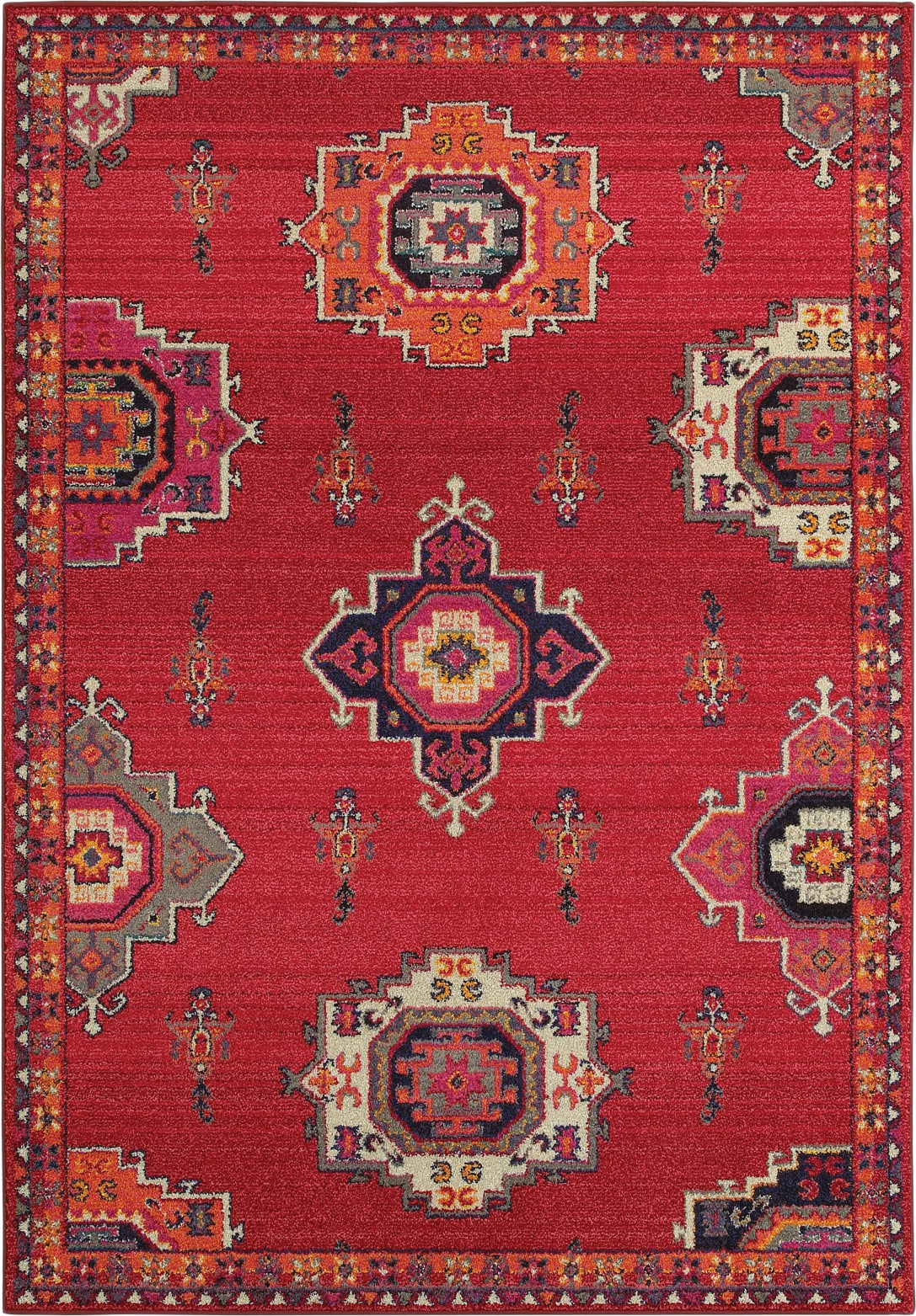 Oriental Weavers Bohemian 1801R Pink/ Orange Area Rug main image