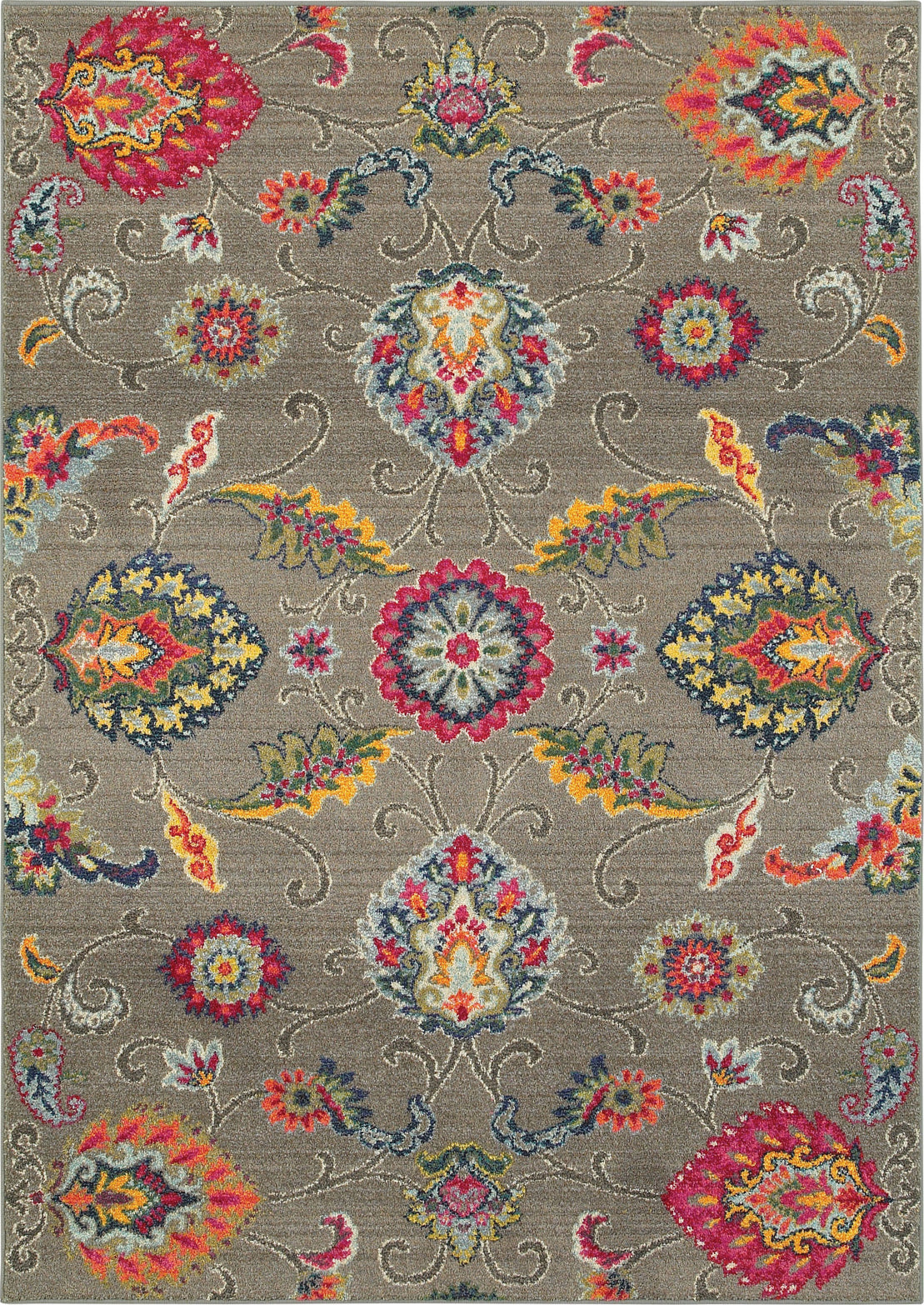 Oriental Weavers Bohemian 191J5 Grey/ Multi Area Rug main image