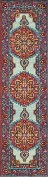 Oriental Weavers Bohemian 3339M Blue/ Purple Area Rug Runner