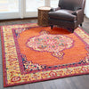 Oriental Weavers Bohemian 3339Y Orange/ Yellow Area Rug Lifestyle Image Feature