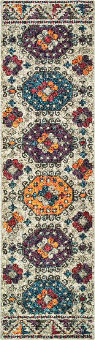 Oriental Weavers Bohemian 405J5 Grey/ Multi Area Rug Runner