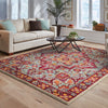 Oriental Weavers Bohemian 5330R Red/ Pink Area Rug Room Scene Feature