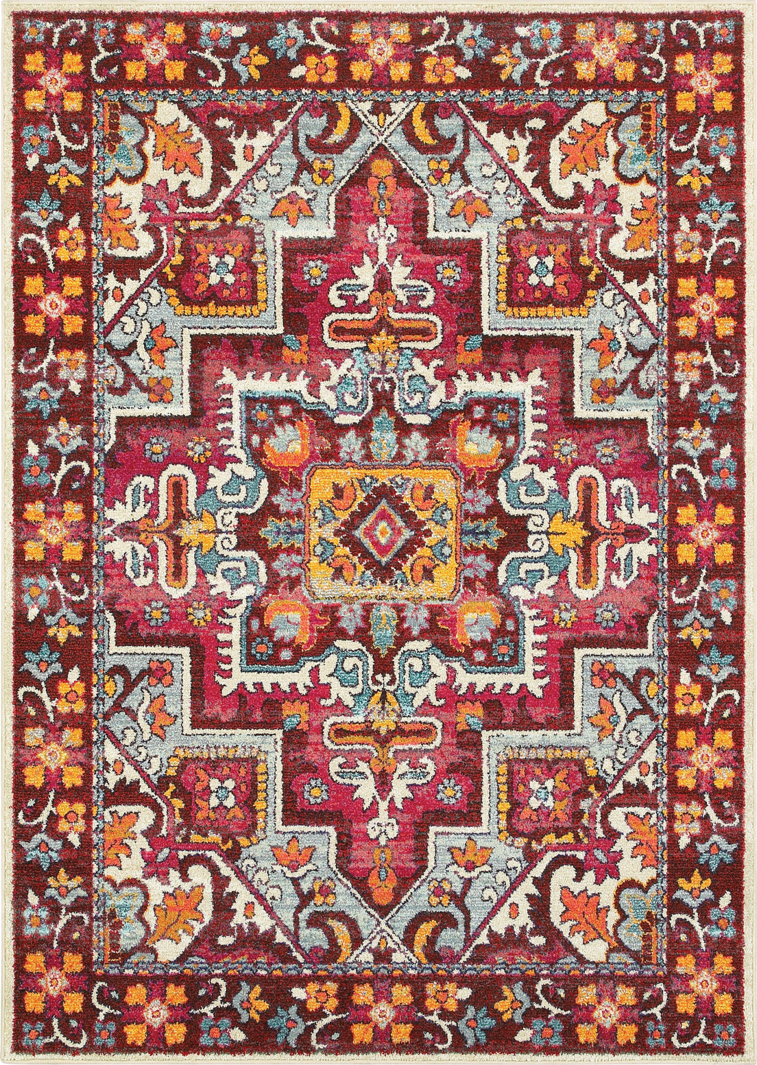Oriental Weavers Bohemian 5330R Red/ Pink Area Rug main image