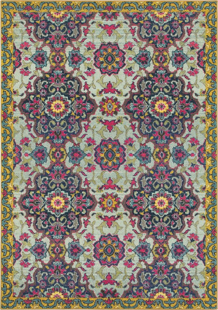 Oriental Weavers Bohemian 539E5 Blue/ Yellow Area Rug main image