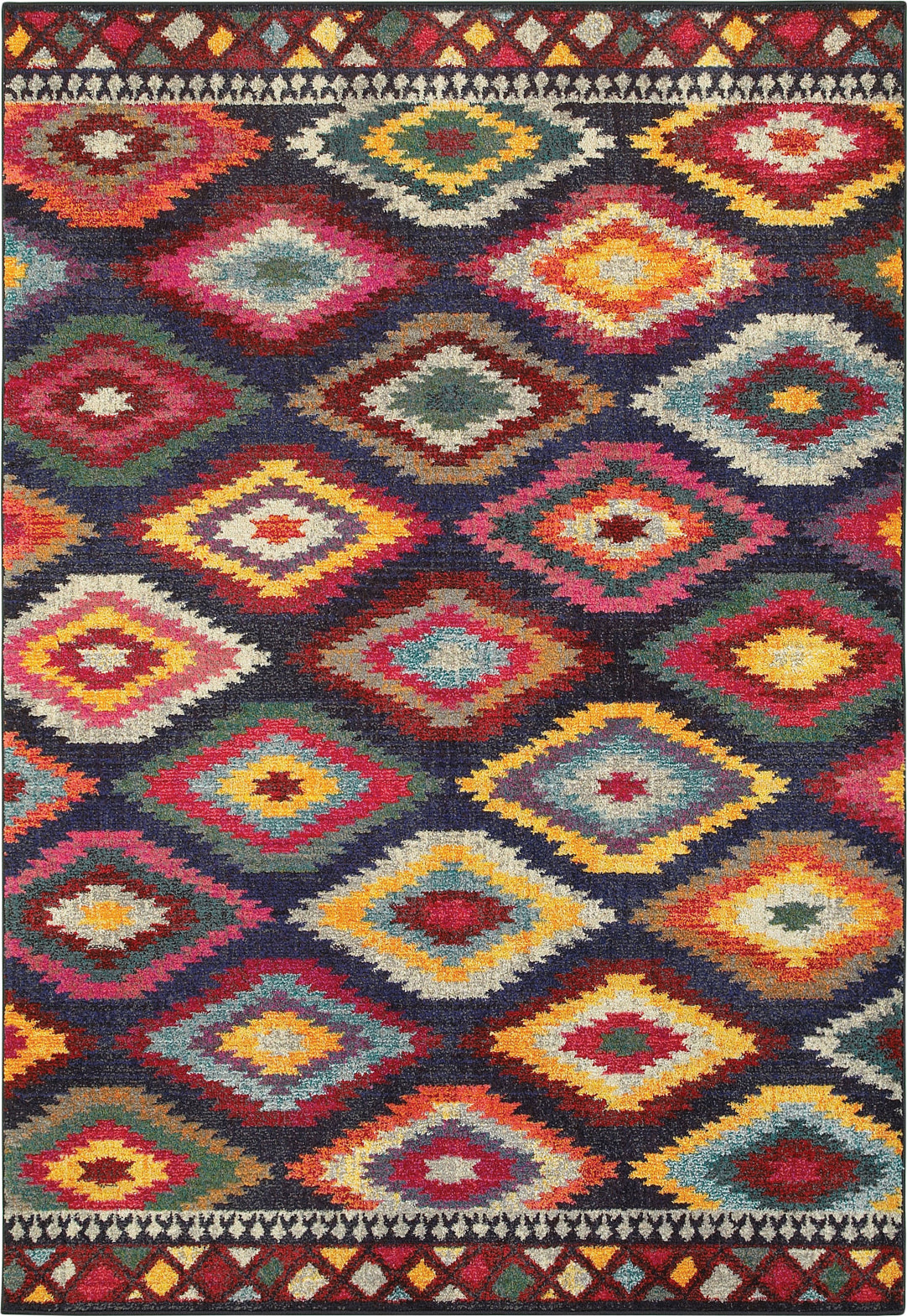 Oriental Weavers Bohemian 668N5 Navy/ Multi Area Rug main image