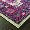 Oriental Weavers Bohemian 6997D Ivory/ Pink Area Rug Corner Shot