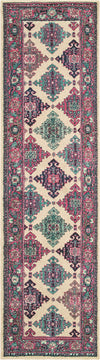 Oriental Weavers Bohemian 6997D Ivory/ Pink Area Rug Runner
