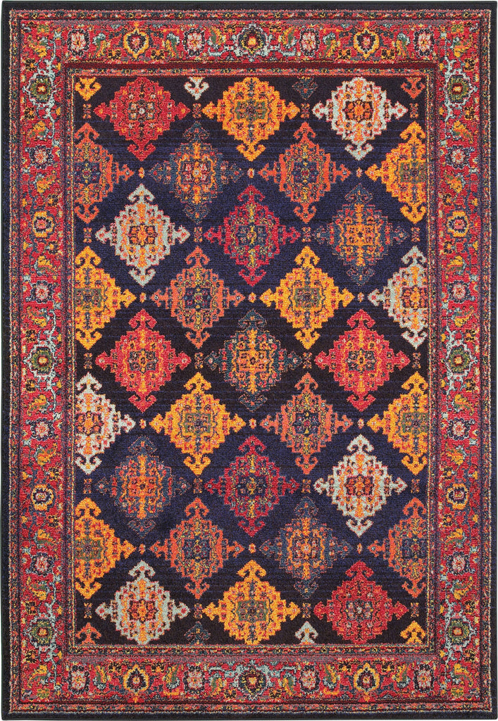 Oriental Weavers Bohemian 6997K Navy/ Yellow Area Rug main image
