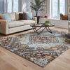 Oriental Weavers Bohemian 761D5 Grey/ Blue Area Rug Room Scene Feature