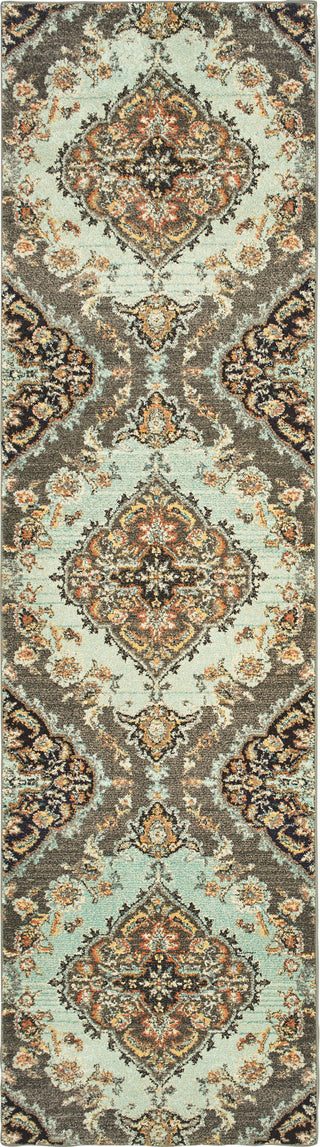 Oriental Weavers Bohemian 761D5 Grey/ Blue Area Rug Runner