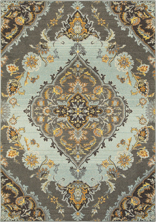 Oriental Weavers Bohemian 761D5 Grey/ Blue Area Rug main image