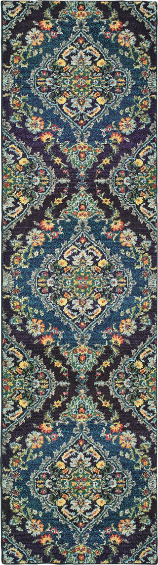 Oriental Weavers Bohemian 761N5 Navy/ Blue Area Rug Runner