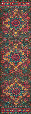 Oriental Weavers Bohemian 8222D Charcoal/ Pink Area Rug Runner