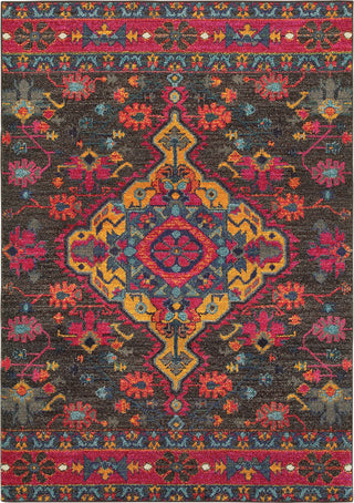 Oriental Weavers Bohemian 8222D Charcoal/ Pink Area Rug Main