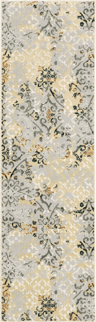 Oriental Weavers Bowen 108W2 Grey Gold Area Rug Runner Image