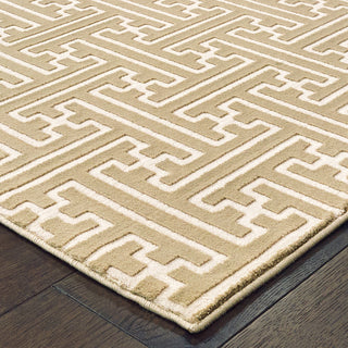 Oriental Weavers Bowen 1333Y Gold Ivory Area Rug Corner Featured