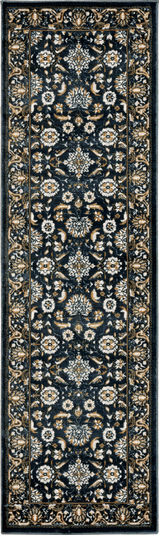 Oriental Weavers Bowen 534L2 Navy Gold Area Rug Runner Image