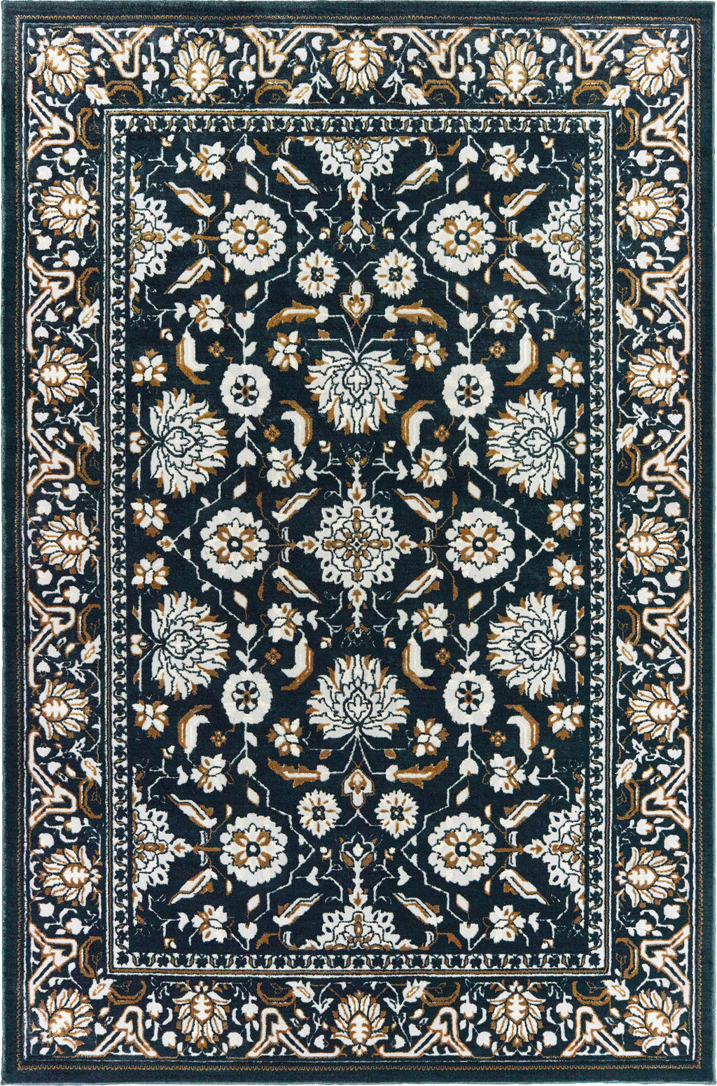 Oriental Weavers Bowen 534L2 Navy Gold Area Rug Incredible Rugs and Decor