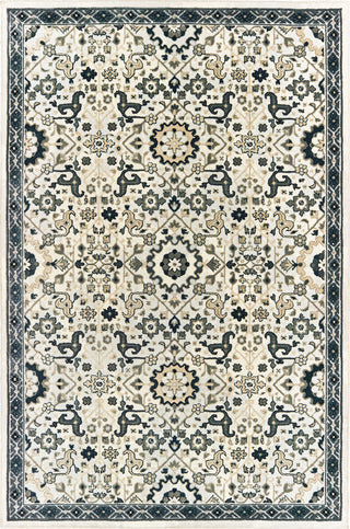 Oriental Weavers Bowen 073J2 Ivory Navy Area Rug main image