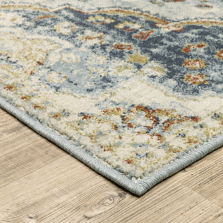 Oriental Weavers Branson BR01A Blue/Multi Area Rug Corner Image