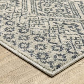 Oriental Weavers Branson BR02A Blue/Beige Area Rug Corner Image