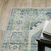 Oriental Weavers Branson BR03A Blue/Beige Area Rug Corner Image Featured