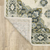 Oriental Weavers Branson BR04B Ivory/Blue Area Rug Backing Image