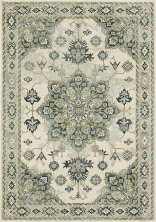 Oriental Weavers Branson BR04B Ivory/Blue Area Rug main image