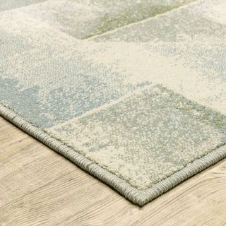 Oriental Weavers Branson BR10A Blue/Green Area Rug Corner Image