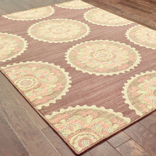 Tommy Bahama Cabana 501M2 Brown Area Rug Detail Shot