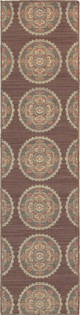 Tommy Bahama Cabana 501M2 Brown Area Rug Runner