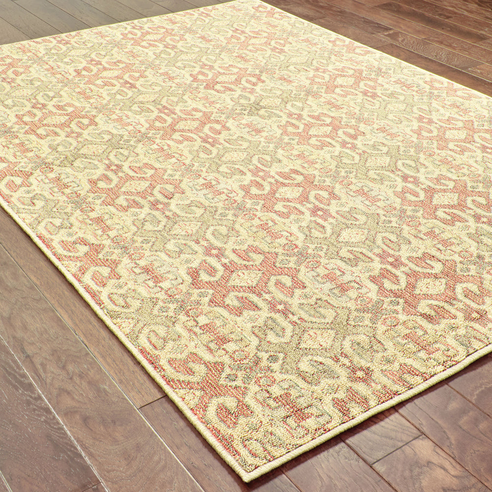 Tommy Bahama Cabana 5501W Pink Area Rug Detail Shot Feature