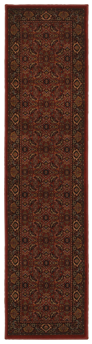 Oriental Weavers Cambridge 180C2 Red/Black Area Rug 1'10 X  7' 6