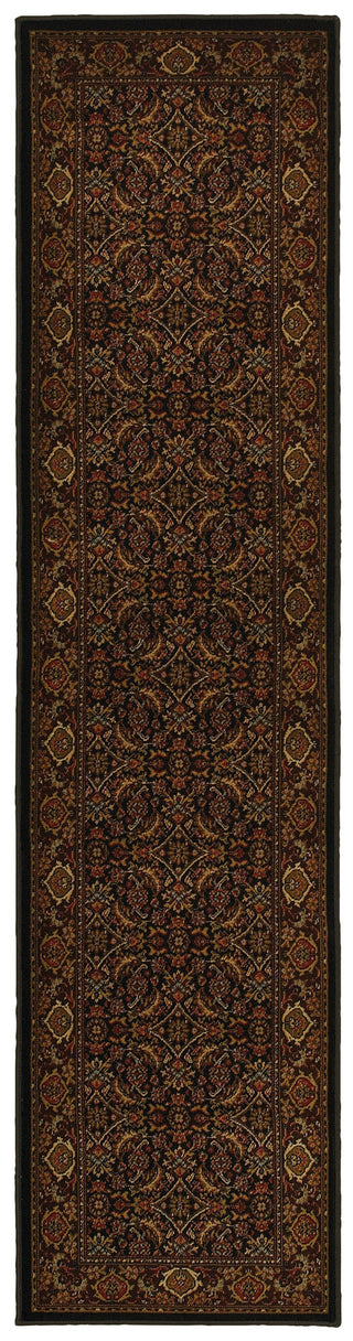 Oriental Weavers Cambridge 180N2 Black/Red Area Rug 1'10 X  7' 6