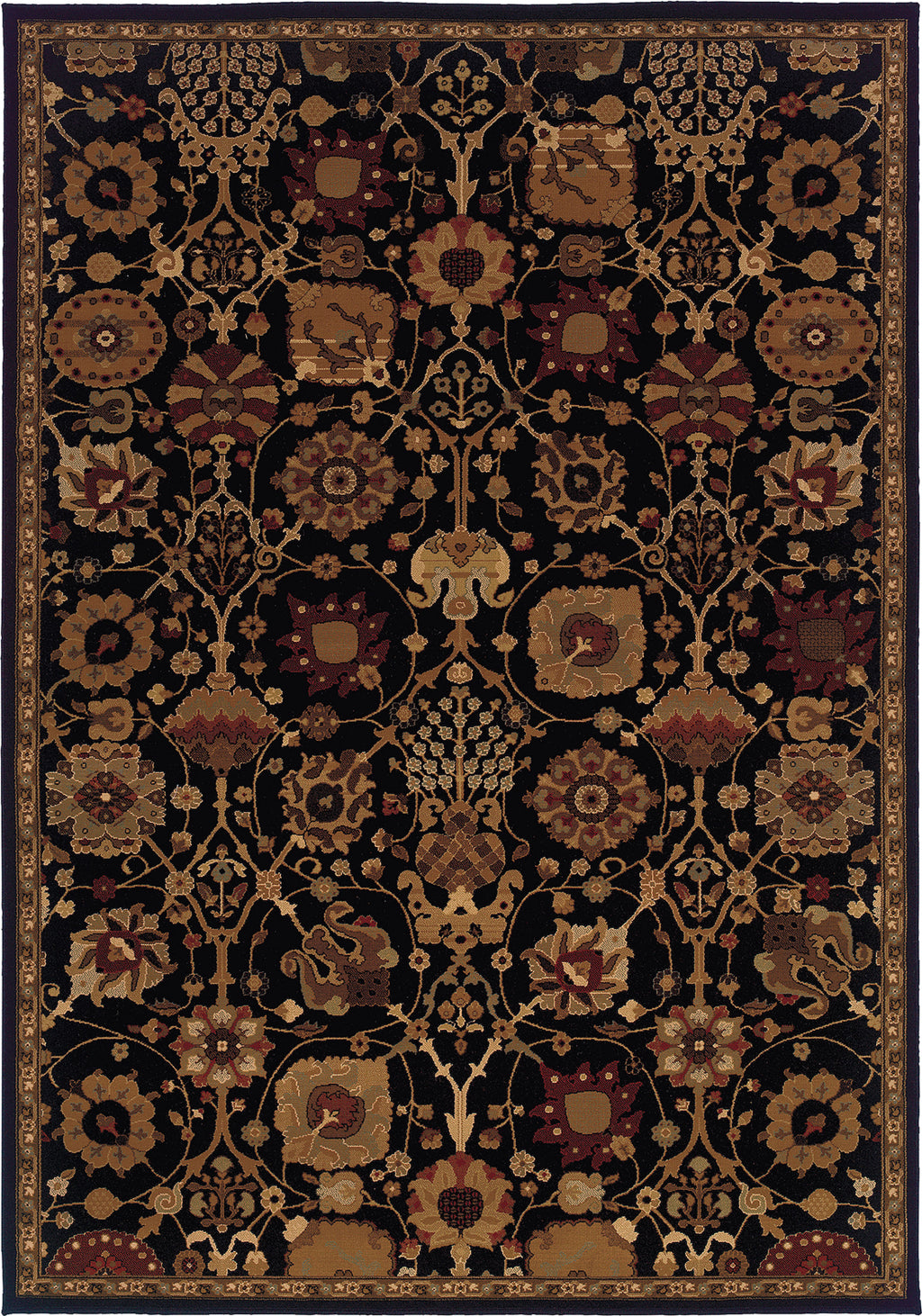 Oriental Weavers Cambridge 4520K Black/Multi Area Rug main image