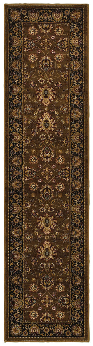 Oriental Weavers Cambridge 530N2 Brown/Black Area Rug 1'10 X  7' 6