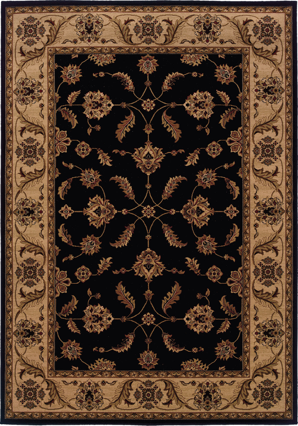 Oriental Weavers Cambridge 531Q2 Black/Ivory Area Rug main image