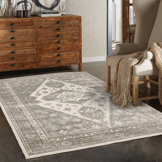 Oriental Weavers Capistrano 511E1 Ivory/Grey Area Rug Lifestyle Image Feature