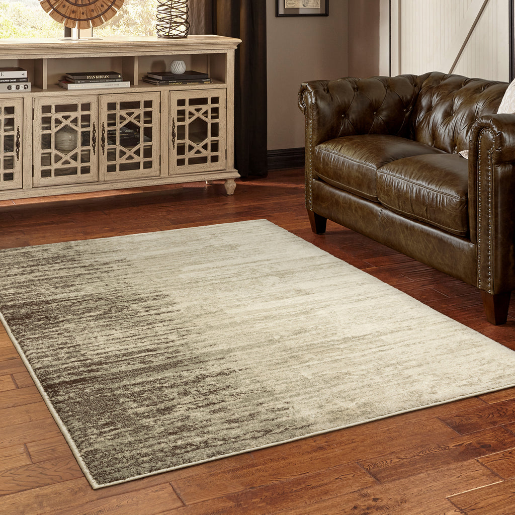 Oriental Weavers Carson 0735A Beige/ Grey Area Rug Lifestyle Image Feature