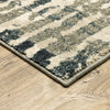 Oriental Weavers Carson 0745C Blue/ Beige Area Rug Corner Image