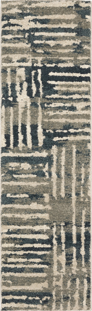 Oriental Weavers Carson 0745C Blue/ Beige Area Rug Runner Image