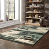 Oriental Weavers Carson 9675A Blue Ivory Area Rug Lifestyle Image